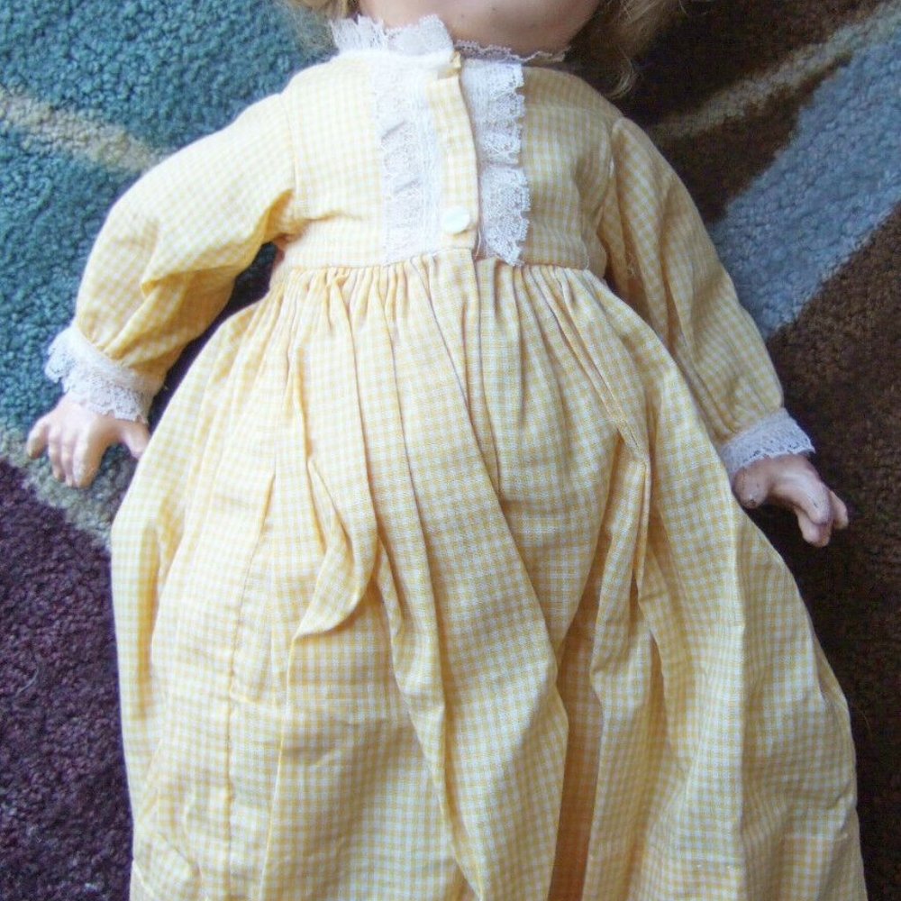 1930’s 20" American Character Chuckles composition doll glass eyes GIRL W/ SHOES